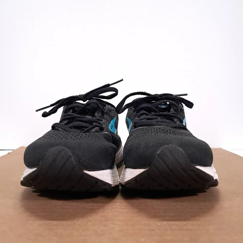 Brooks Ariel 20 Shoes Women 8 B Black Blue Athletic Running Sneakers 1203151B064